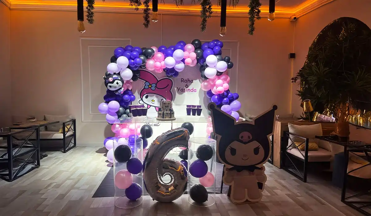 Kuromi Teması Kuromi temalı kutlama - Gülayşe Akademi Oyun ve Parti Evi Beylikdüzü